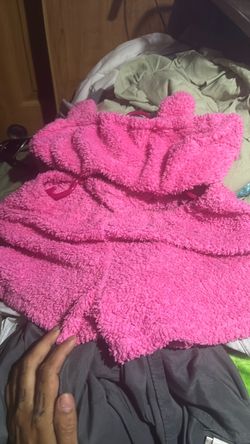 Hot Pink Fuzzy Teddy Lounge Set Size Med