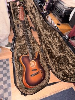 Fender Acoustasonic Telecaster Guitar with Case