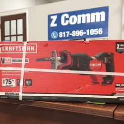Craftsman V20 Variable Speed Brushless Cordless Reciprocating Saw Tool Only CMCS350B New In Box