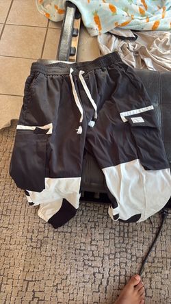 Black white sweatpants