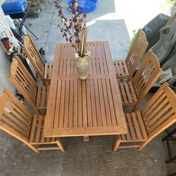 Patio Teak Furnitures Set.