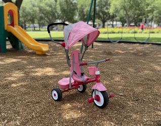 Radio Flyer, All-Terrain 4-in-1 Stroll 'N Trike, Pink! learn to ride bike bicycle toddlers! Great condition! Retails $99.99