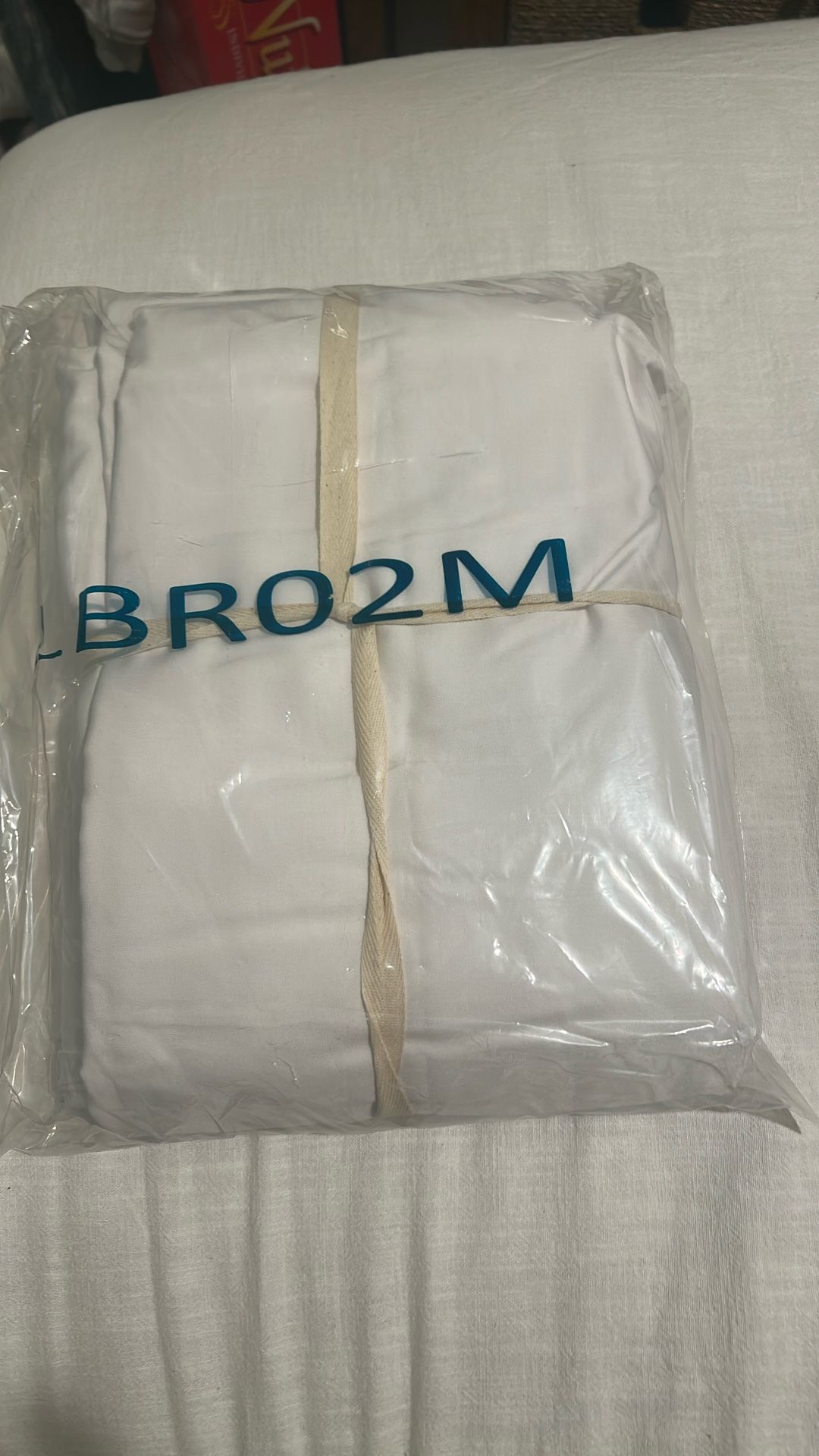 L RO2M 100% Bamboo Wrinkle W(White, Queen Set 