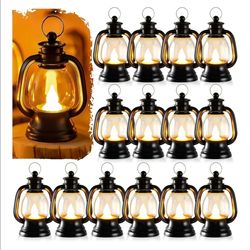 12 pack mini lanterns winter theme