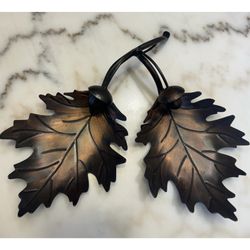 Vintage Metal Leaf Tray 