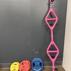 Barbell with weights 