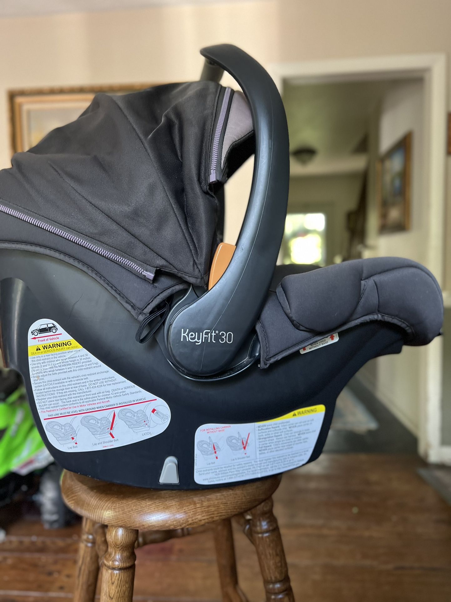 chicco keyfit 30 zip violetta infant car seat.