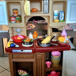 Kids Full Kitchen Set With Additional Food Accessories