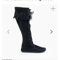 Moccasin Knee High Boots 