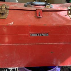 Vintage Craftsman Metal Toolbox – Cantilever Tray