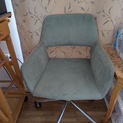 Mint green office chair