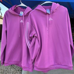 Set Of 2 Teen Adidas Jackets Medium & Large Girls boy Kid Home Decor Christmas gift Party Yard Sale Halloween Z