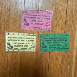 HOMMOCKS PARK ICE RINK discount card set