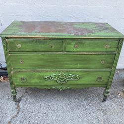 Antiqued Distressed Dresser 