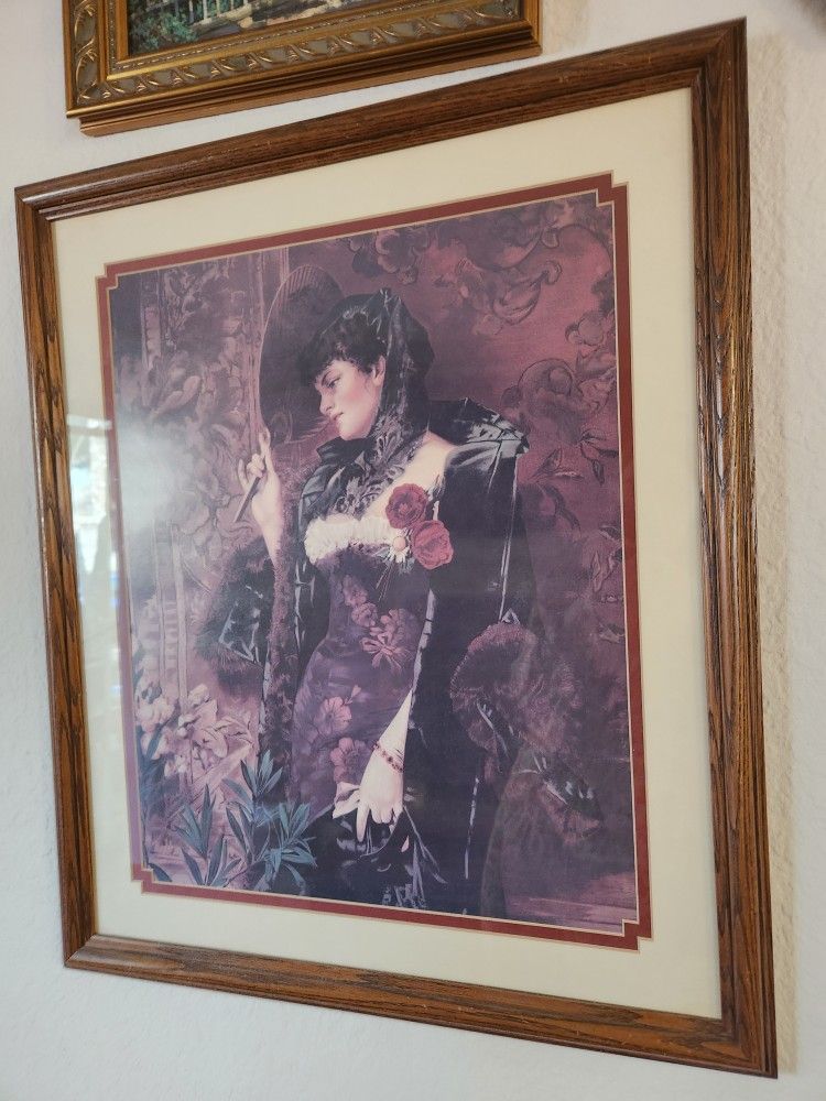 Vintage Painted Lady - Gothic Art