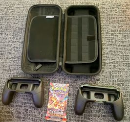 Nintendo Switch 2 Case, Switch 2 Joycon Controller Adapters, 1 Obsidian flames sealed pack.