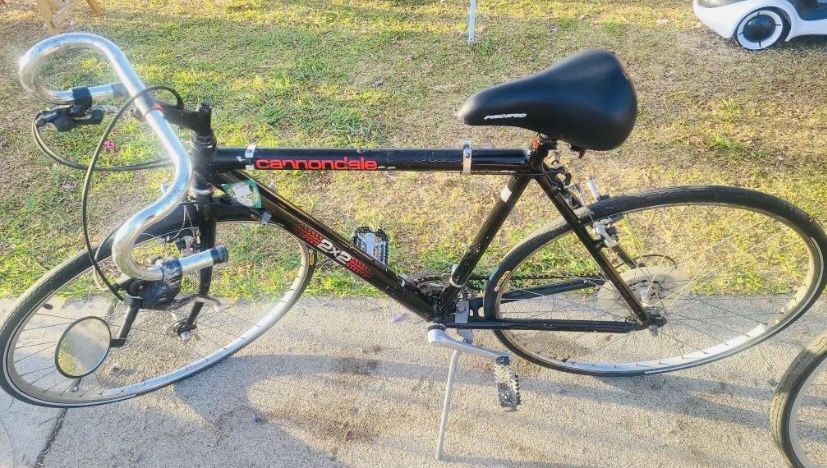 1990 Cannondale SH600 2x2 28” Bike Black With Red