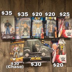 WWE Wrestling Figures - Ultimate Edition, Elites, Action Figures AEW Signed Toys