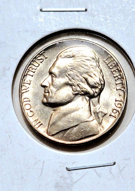 1961 P Jefferson Nickel Gem BU