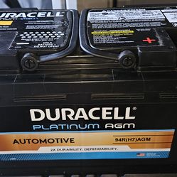 Duracell AGM battery 94r (H7) New never used.