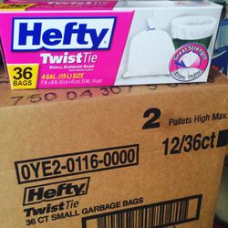 Hefty Trash Bags 4 Gallon with twist tie