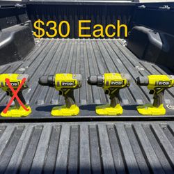 NEW RYOBI ONE+ 18V Cordless 1/2 in. Drill/Driver (Tool Only) **$30 Each**