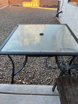 Outside table with 4 chairs