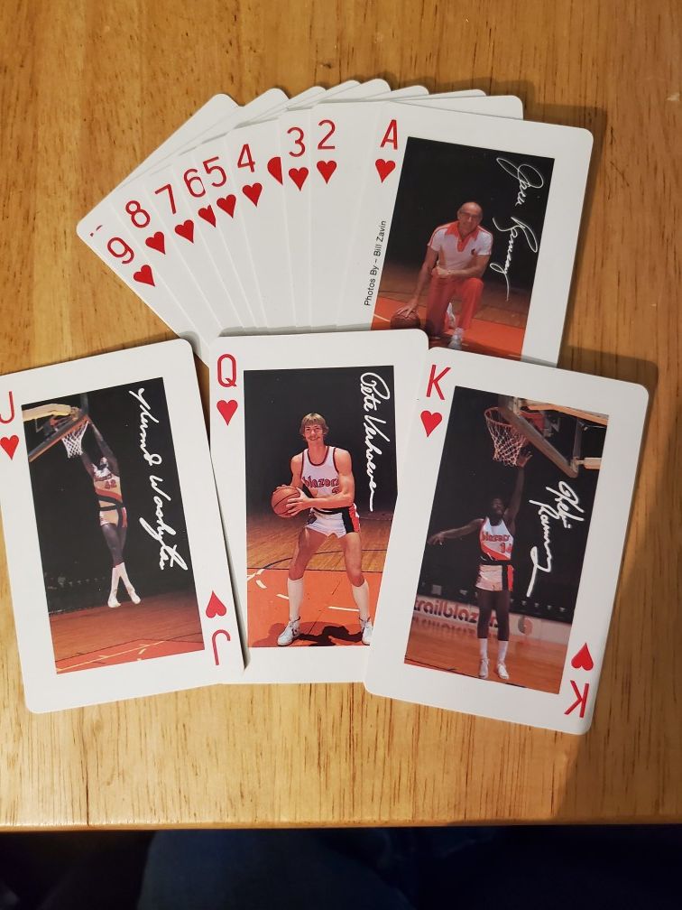 New - Mint 1981Trail Blazer Playing Cards