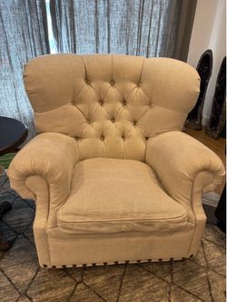 Restoration hardware sofa chairs beige