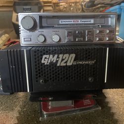 Vintage Pioneer Tape Deck With GM-120 Amp 