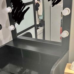 Black Makeup Vanity 