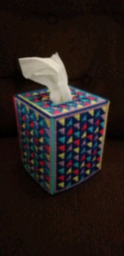 Kleenex Box; Homemade; Plastic Canvas
