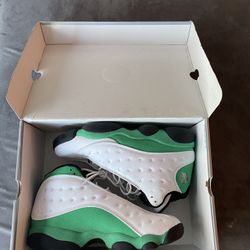 Jordan 13 Retro White Lucky Green Size 12 Men’s Shoes 