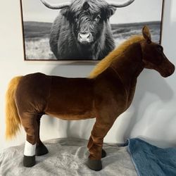 Thorsten the Thoroughbred Horse 3 Foot Stuffed Animal