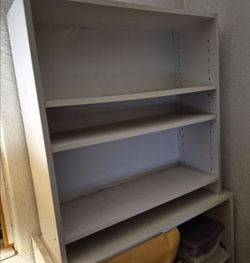 White Wood Bookcase