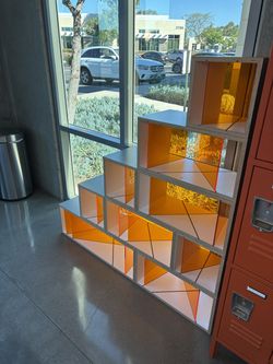 Wood/acrylic cubbies