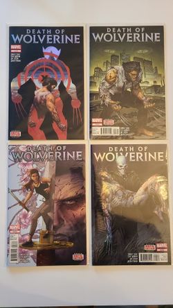 Marvel Death Of Wolverine Issues 1-4 W/bonus