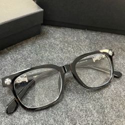Black & Silver CHROME HEART GLASSES