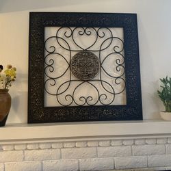 🖤 Large Decorative Metal Wall Art – Statement Piece