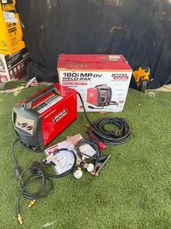 Lincoln Electric
180 Amp Weld-Pak 180i Multi-Process Stick/MIG/Flux-Core/TIG, 120V or 230V Aluminum Welder with Spool Gun sold separately