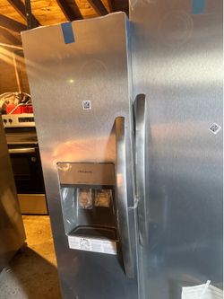 New fridge an electric stove