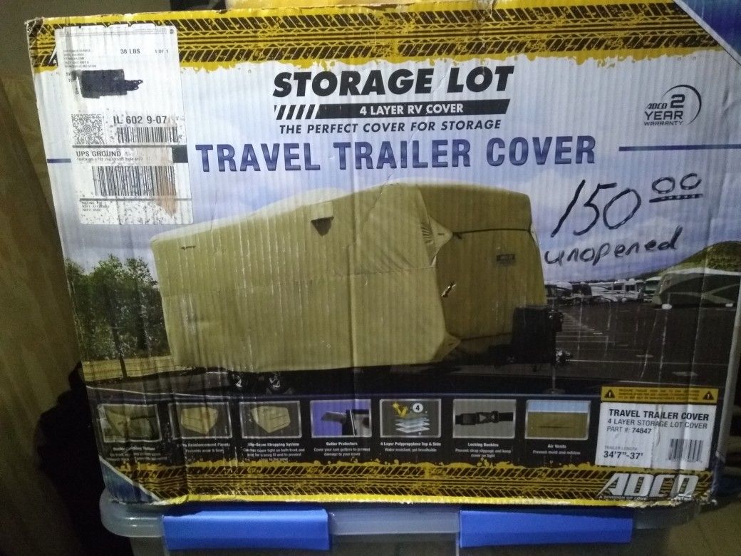 Large Travel Trailer Cover