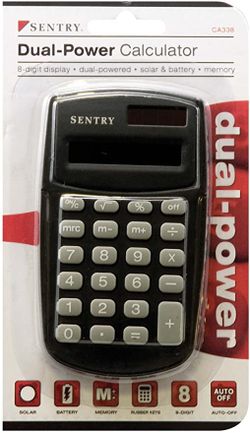 Sentry Dual Powered Calculator