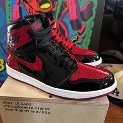 Air Jordan 1 Retro High // Patent Bred  - 9.5M