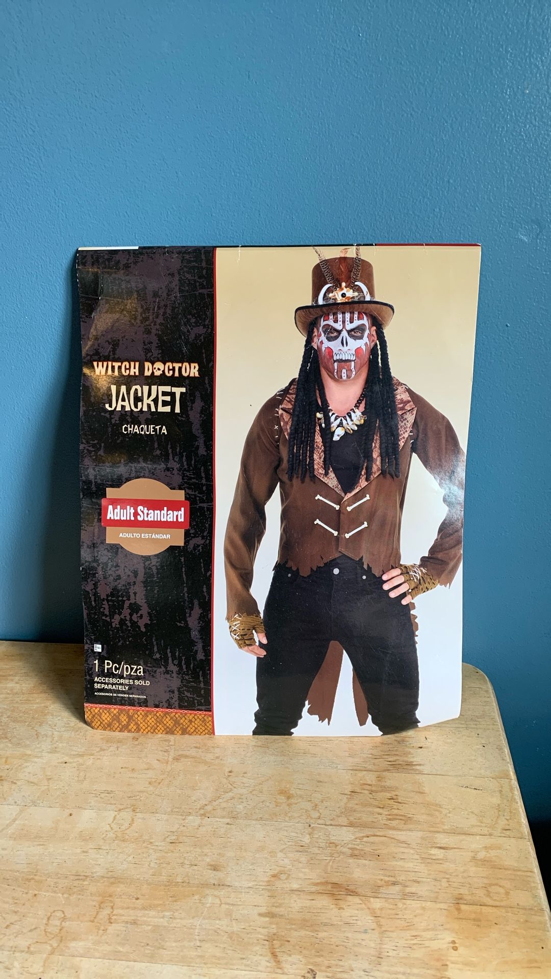 HALLOWEEN WITCH DOCTOR THE SHADOW MAN ADULT SIZE COSTUME