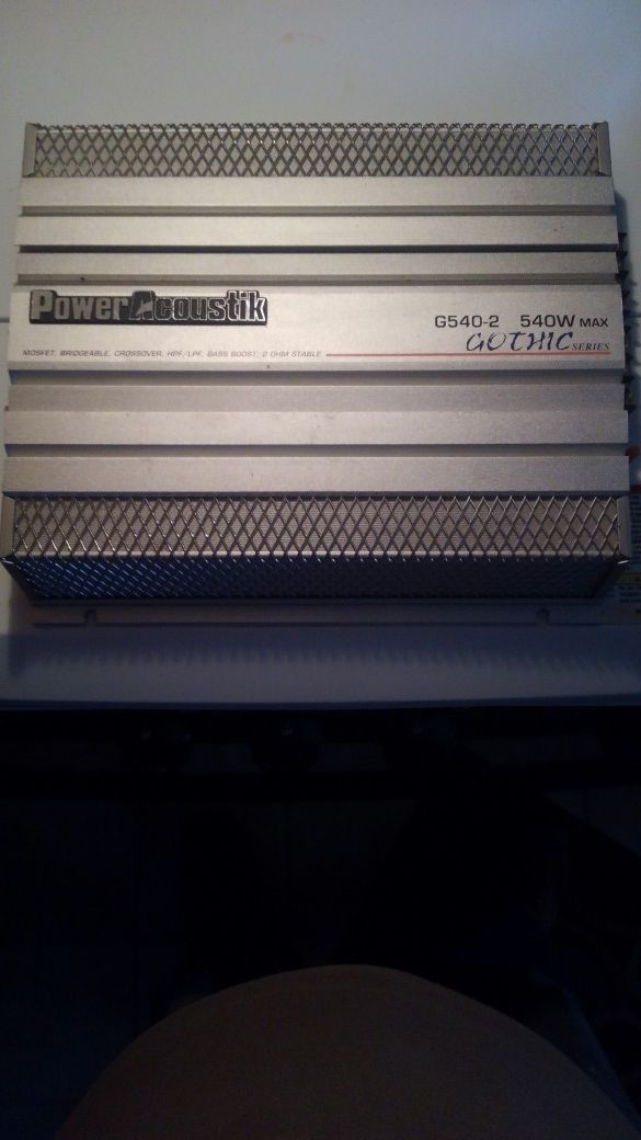 Power acoustik g540-2 gothic series amp