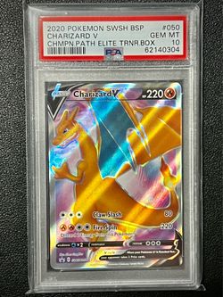 PSA 10 Charizard V SWSH050 Champion’s Path Elite Trainer Box Promo Pokemon
