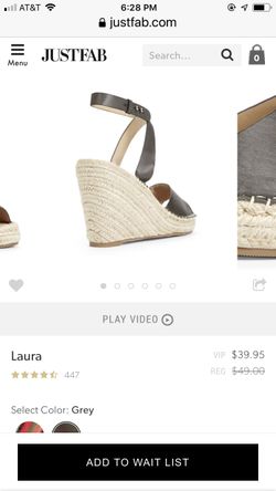 Grey brand new in box wedge sandal size 8