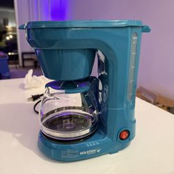 Blue Coffee Machine And Red Waffle Machine ( Heart Shaped) 