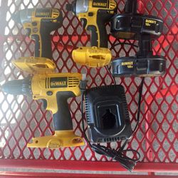 Cordless Dewalt Impact And Drill Set